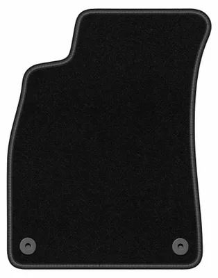 Image de Tapis conducteur en moquette pour Audi A4 B7 2006-2008 (cabriolet) – 1 pièce, noir, sur mesure – Wielganizator BASIC