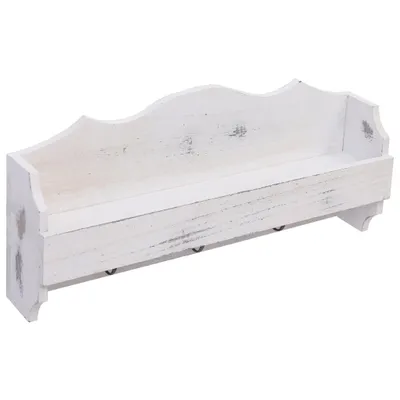 Immagine prodotto di Appendiabiti a Muro Bianco 50x10x23 cm in Legno