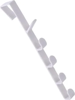 Produktbild von INF 2er-Packung Haken für über die Tür, platzsparende Aufbewahrungslösung Weiß