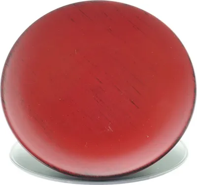Produktbild von Weihnachtlicher Deko-Teller Rot matt-antik Ø 28 cm - Kunststoff