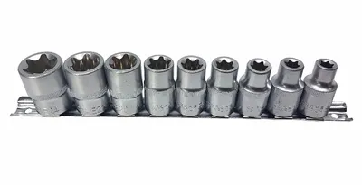 Obrázok produktu pre Nástrčné kľúče 1/2" vnútorný torx 9ks E10 – E24 00620