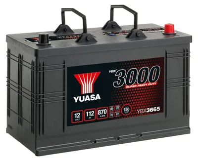Image de YUASA YBX3000 batterie de démarrage 12V 112Ah 870A/EN pour voiture camion batterie