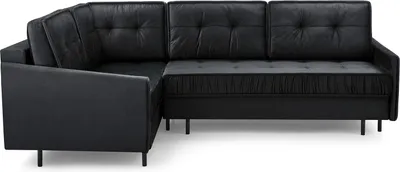 Produktbild von BETTSO Stilvolles gepolstertes Ecksofa für Wohnzimmer GRAND MON97 Dunkelgrau Links