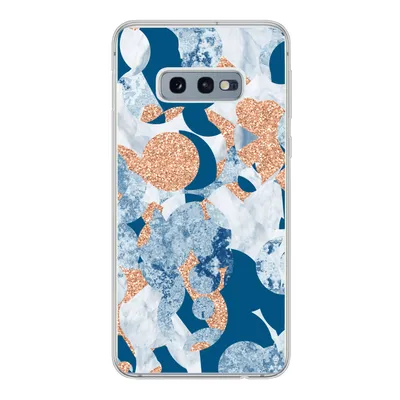 Produktbild von MuchoWow® Handyhülle Schutzhülle Hülle für Samsung Galaxy S10e Marmor - Geometrische Formen - Glitter Silikon Softcase Handy Hülle - Handy