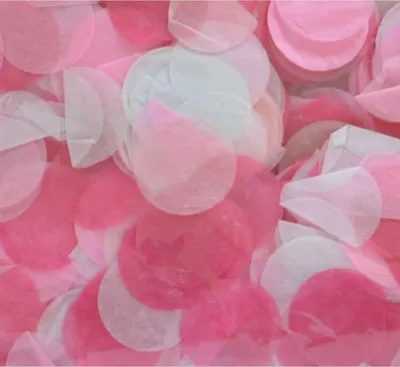 Produktbild von Seiden Papier Konfetti Kreise Rosa Mix 15g