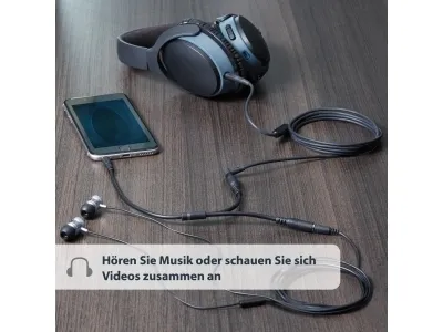 Produktbild von StarTech.com 3,5mm Klinke Y-Splitter Kabel - Headset Splitter