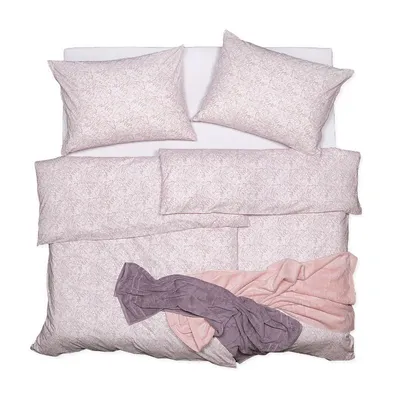 Obrázek produktu pro SCANquilt povlečení KLASIK SOFT kašmír pudrová 100% bavlna 140 x 200/70 x 90 cm