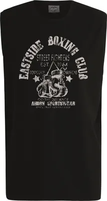 Produktbild von Übergrößen Schickes Tanktop "Boxing Club" AHORN SPORTSWEAR Schwarz 10XL