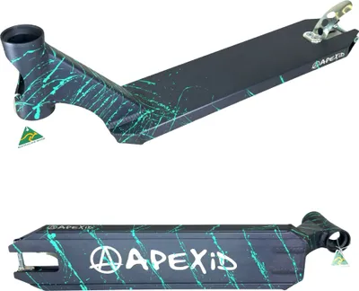 Produktbild von Apex Pro Stunt-Scooter Deck 580 (49cm) Splash grau/türkis
