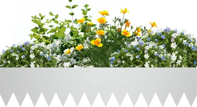 Obrázok produktu pre XMTECH Obruba trávnika kovová 100x20cm flexibilná, obruba záhonu a záhonu z oceľového plechu, 10 kusov (10m), pozinkovaná Obruba záhonu na kosenie