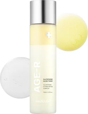 Produktbild von Medicube Age-R Glow Toner – 140 ml, mit 99,2% Glutathion & Peptiden, spendet Feuchtigkeit & verleiht jugendliche Strahlkraft – für alle Hauttypen geeignet