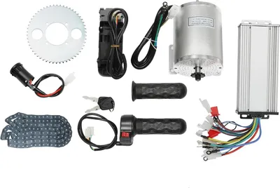 Produktbild von Elektromotor Set - Bürstenlos 3000 W 48–72 V - Mit Controller & Gasgriff - Für E-Scooter & E-Bike - Schwarz