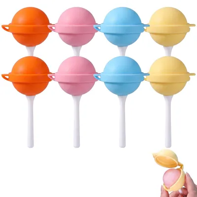 8er-Set Kugel-Eisformen, Silikon, BPA-frei, wiederverwendbar