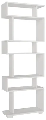 Produktbild von Holz Bücherregal "Blok" - 60 x 19 x 165 cm - Weiß