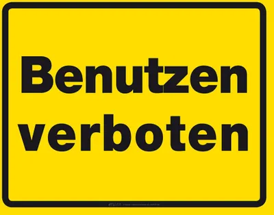 Produktbild von Warnung Benutzen Verboten - Mousepad - Mousepad