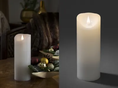Produktbild von Konstsmide LED-Echtwachskerze Weiß