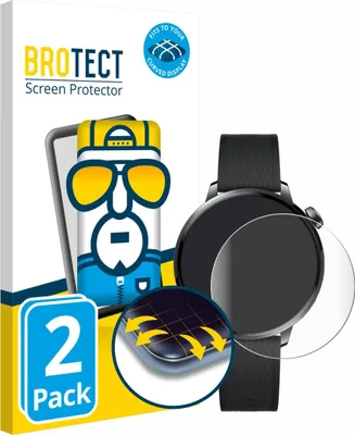 Produktbild von 2x BROTECT Fullscreen Schutzfolie für Oppo Watch X2 Mini Displayschutz Folie Fullcover Klar Transparent