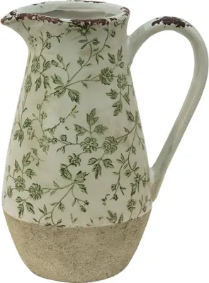 Immagine prodotto di Brocca decorativa Clayre & Eef 20x14x25 cm in Vetroceramica verde
