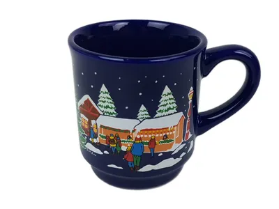 Produktbild von Glühwein Keramiktasse Weihnachten 0,2 L, Design:3