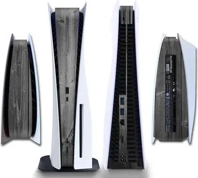 Obrázok produktu pre Nálepky na konzolu pre PS5, PlayStation 5 - Výkonný herný skin - Ochranné príslušenstvo - Drevo