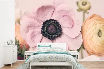 Produktbild von MuchoWow® Fototapete für Wohnzimmer oder Schlafzimmer Wandtapete Vinyl Motivtapete Blumen - Natur - Pflanzen - 600x400 cm - Vinyltapeten