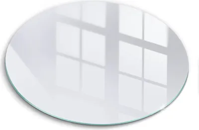 Produktbild von Glasschneideplatte - Herdabdeckplatte - fi40 cm -Schneidebrett - Spritzschutz - weiße Farbe