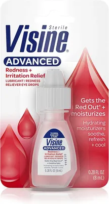 Produktbild von Visine Redness Relief Irritation Eye Drops Advanced Lubricant, 0.28 fl oz