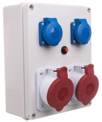 Zdjęcie produktu dla Rozdzielnica R-BOX 240, 2 x 32A/5P, 2 x 250V, IP44, numer katalogowy B.1099
