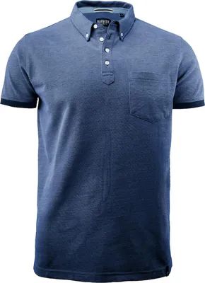 Produktbild von Larkford Pique Polohemd aus 100% Kompaktbaumwolle mit Button-Down-Kragen, 250 g/m²