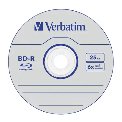 Obrázok produktu pre 1x5 Verbatim BD-R Blu-Ray 25GB 6x Speed Datalife No-ID Jewel