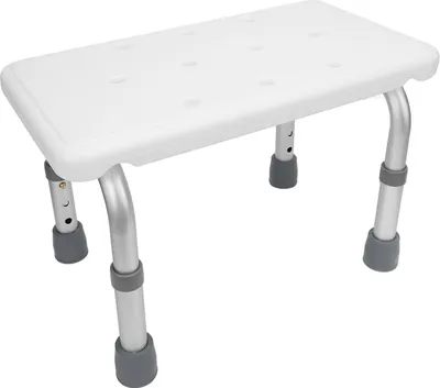 Produktbild von Duschstuhl aus Aluminiumlegierung, rutschfeste Abflusslöcher, multifunktionaler Badezimmerhocker für schwangere Frauen und ältere Menschen