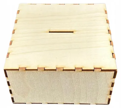 Produktbild von SznurkiPolskie Holzkiste Spardose Decoupage Lasergeschnitten