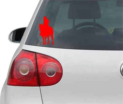 Produktbild von Aufkleber / Autoaufkleber - JDM - Die cut - COWBOY #3 Western - Auto, Truck, Notebook, Laptop - rot - 71mmx139mm