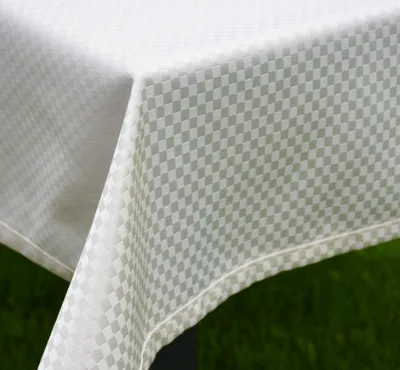 Produktbild von Tischdecke für Festliche Anlässe Mitteldecke Jacquard Uni 85 x 85 cm cm Ecru