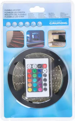 Produktbild von Lampki Grundig LED z paskiem samoprzylepnym - z pilotem - 3 m - wielokolorowe