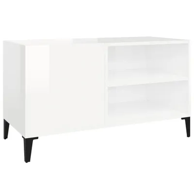 Obrázek produktu pro vidaXL Skříňka na talíře vysoký lesk bílá 84,5x38x48 cm Dřevěný materiál