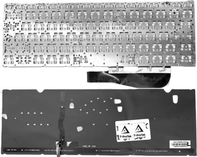 Produktbild von Tastatur - Farbe: Silber - mit Beleuchtung - ohne Rahmen Deutsches Tastaturlayout kompatibel für ASUS UX390