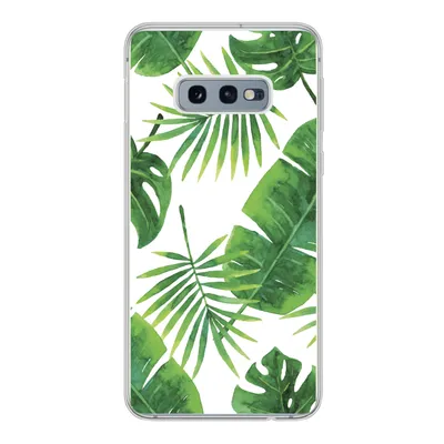 Produktbild von MuchoWow® Handyhülle Schutzhülle Hülle für Samsung Galaxy S10e Tropisch - Blätter - Muster Silikon Softcase Handy Hülle - Handy