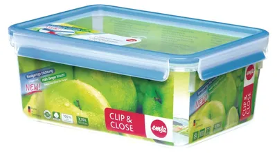 Obrázek produktu pro EMSA 508546, Krabice, Obdélníkový, 3,7 l, Průhledná, Polypropylen (PP), Termoplastický elastomer (TPE), Německo