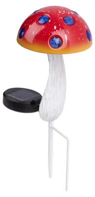Produktbild von Solar Pilz LED 29,5 cm Metall Gartenleuchte warmweiß sortiert Rot Gelb
