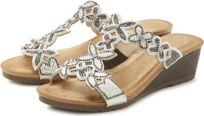 Produktbild von VIVANCE Pantolette Mule, Sommerschuh, Sandale, weiß Größe 38