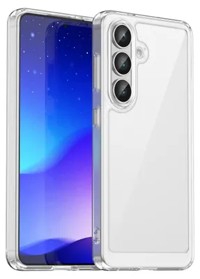 Obrázok produktu pre Puzdro na telefón Samsung Galaxy S26, nárazuvzdorné, vyrobené z TPU a akrylu, hybridná konštrukcia, priehľadné