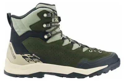 Immagine prodotto di Lowa Explorer GTX Mid: scarpe da trekking da uomo impermeabili e comode, con suola Vibram ad alta aderenza e Gore-Tex, colore verde scuro/panna, taglia 45