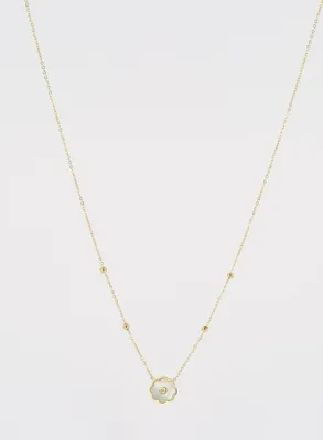 Produktbild von Zag Bijoux Kette Fleur - Farbe: gold/Perlmutt/Zirkoniensteine