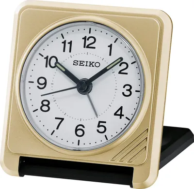 Seiko QHT015G Reise-Wecker Goldfarben 1