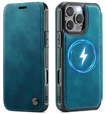 Produktbild von iPhone 13 Pro Hülle - CaseMe 053 Slim Book Case - MagSafe Compatible - Blau
