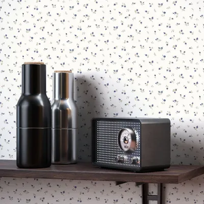 Produktbild von NEWROOM Tapete Creme  Rosen -  Floral Blau  Blumen Blätter  Klassik