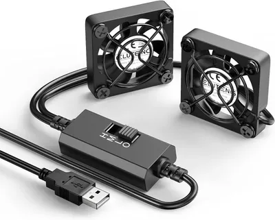 Produktbild von 2-in-1 USB-Ventilator, 40 mm, Mini-USB-Ventilator (Doppelversion)
