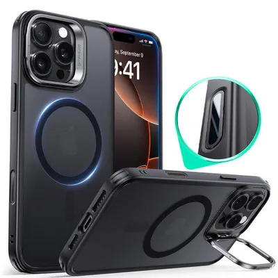 Obrázek produktu pro ESR – Classic Hybrid HaloLock pouzdro se stojánkem pro iPhone 16 Pro – matná černá