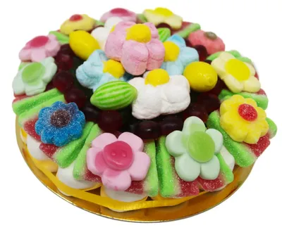 Produktbild von Fruchtgummi Sommerfrüchtetraum Torte mit Fruchtgummi und Kaugummi 750g